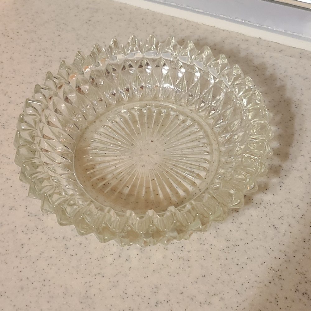 Cut glass Ashtray for sale today